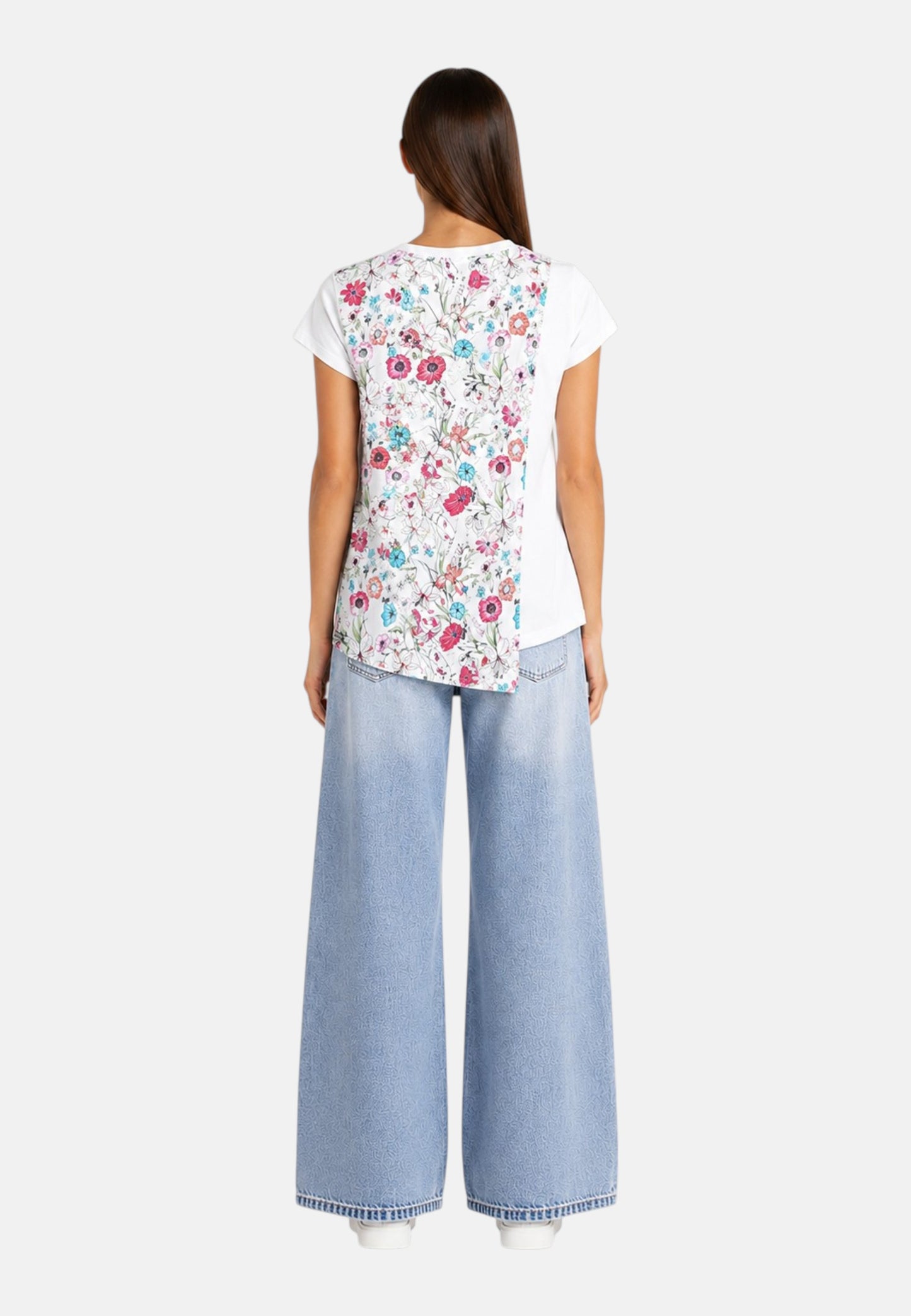 T-Shirt Manica Corta Donna Liu Jo Summer Blossom Eco Line VA6164JS360