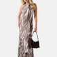 Vestito Lungo Donna Guess Stampa Palm Leaves Serafina Mesh W6GK13K2943