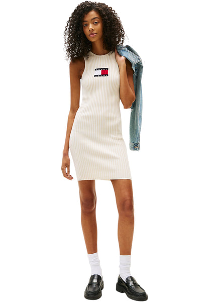 Vestito Corto Donna Tommy Jeans In Maglia Tjw Flag DW0DW20877