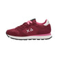 Sneakers Basse Donna Sun68 Stile Running, Nylon E Suede, Logo Ricamato Ally Solid Z46201