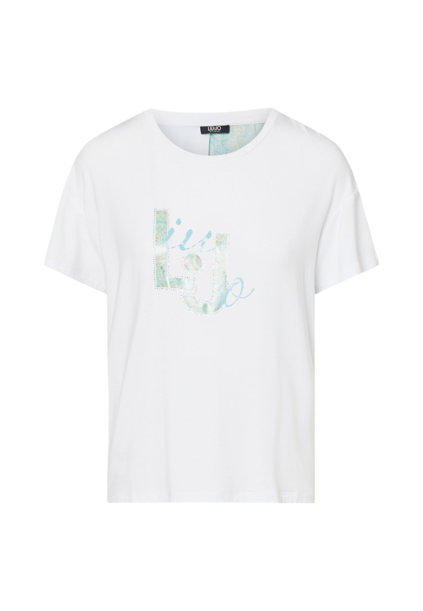 T-Shirt Manica Corta Donna Liu Jo LJ Cachemire Water Eco Line VA6164JS360