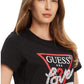 T-Shirt Manica Corta Donna Guess  Pearls Love Triangle W5YI40I3Z14