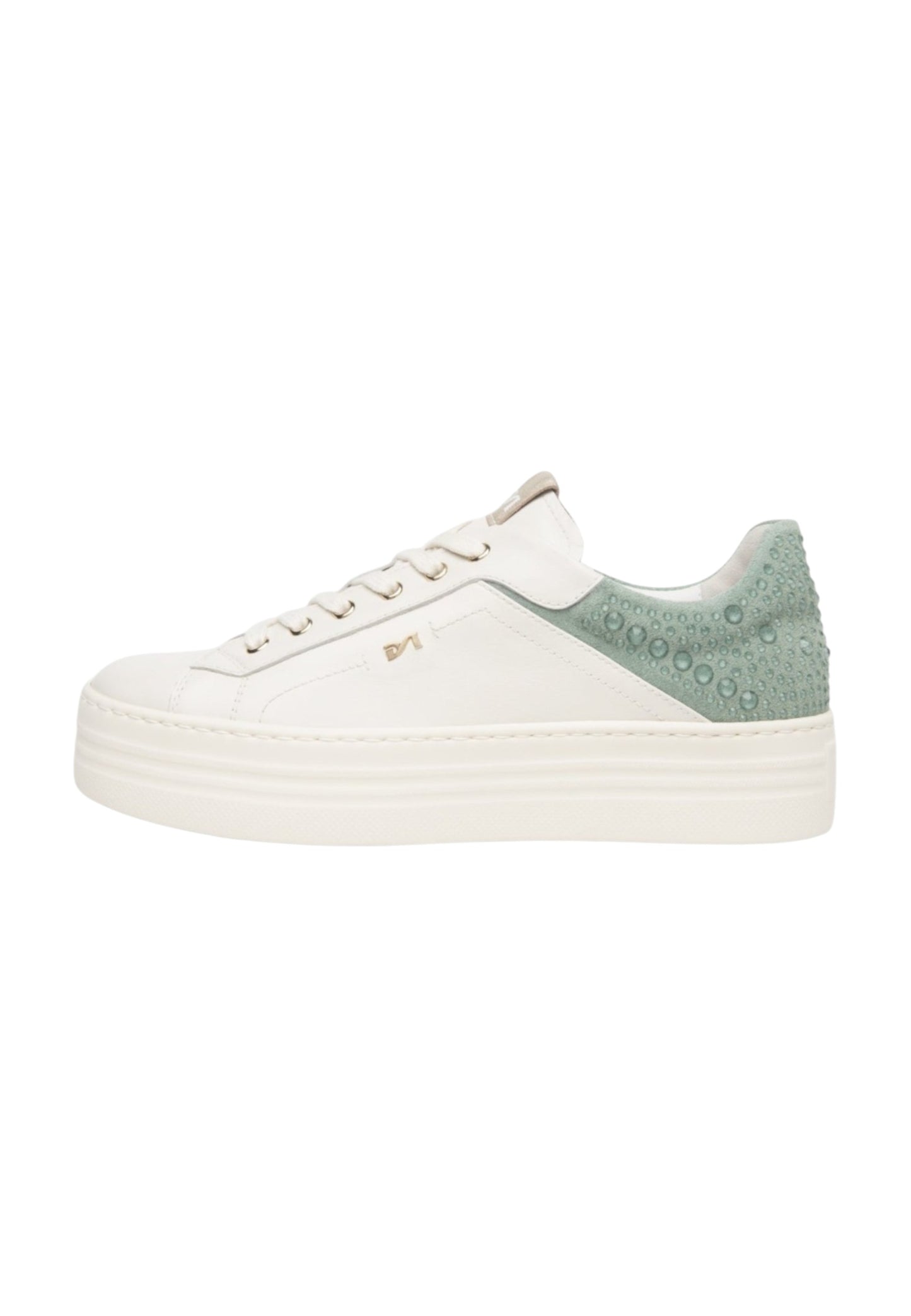 Sneakers Basse Donna Nero Giardini In Pelle Con Dettagli Posteriori Con Applicazioni  E615300D