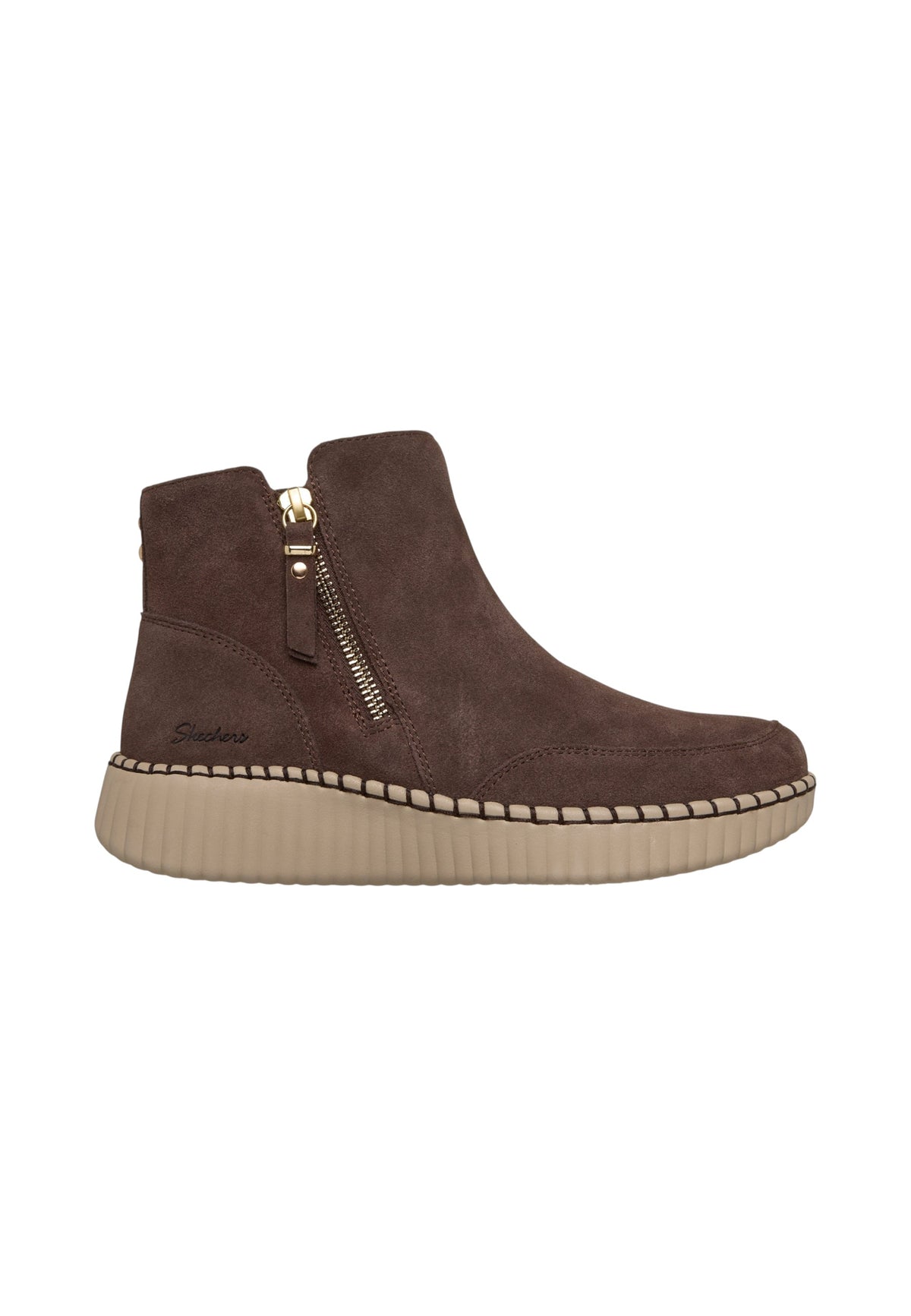 Stivaletti  Donna Skechers Relaxed Fit, Air-Cooled Memory Foam, Scotchgard, Zip laterale Wilshire Blvd - Weekend Crush 169086