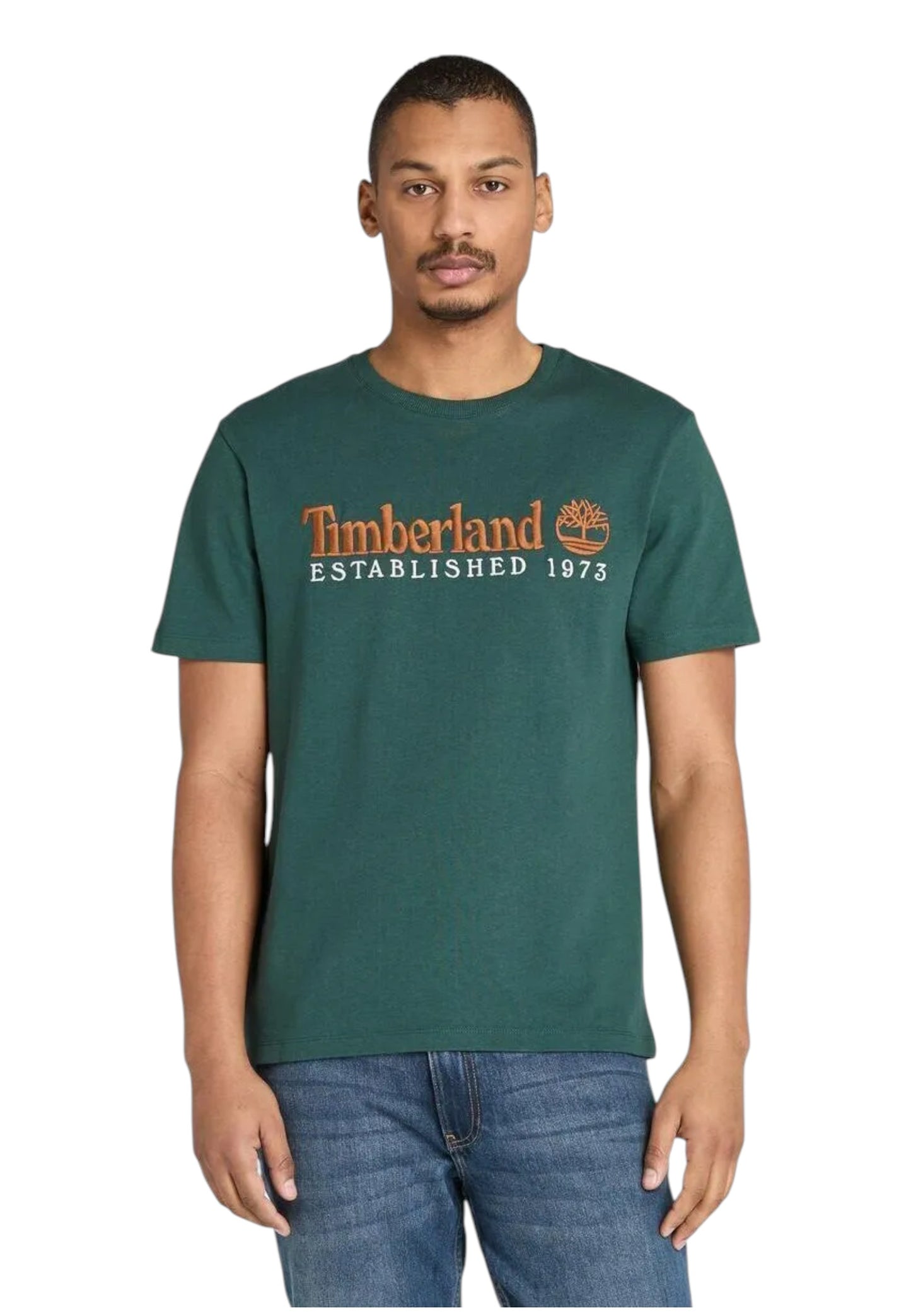 T-Shirt Manica Corta Uomo Timberland  Established 1973 Embroidery TB0A6SE1
