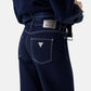 Jeans Wide Leg Donna Guess Risvoltati Roll Up Pant W6RA3GD6911