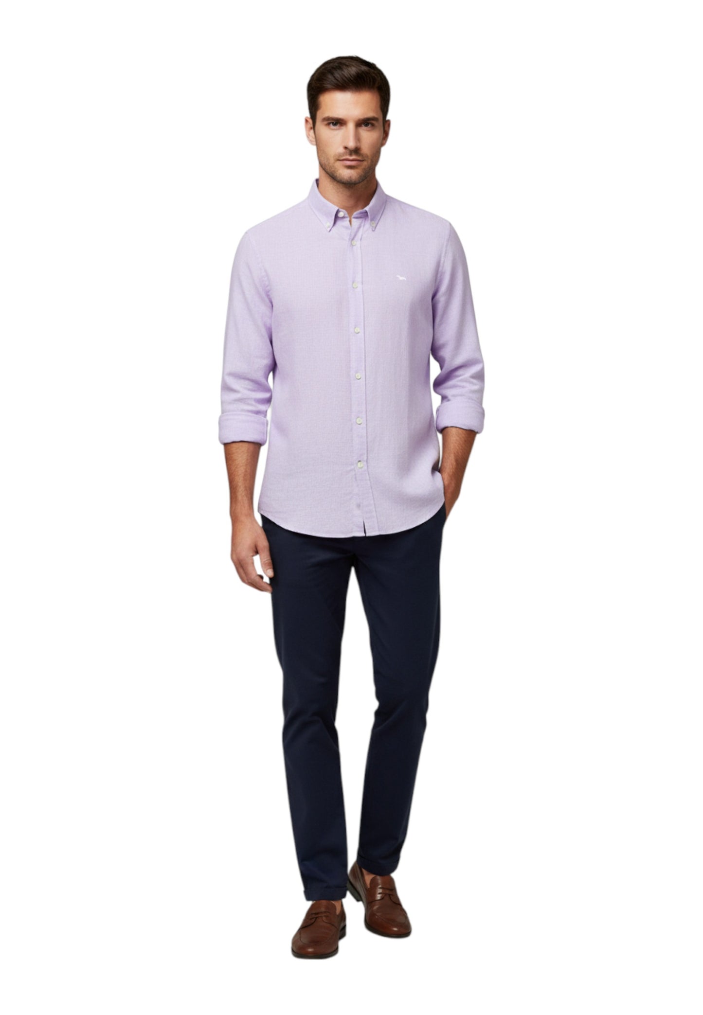 Camicia Manica lunga Uomo Harmont & Blaine In Lino  CRL014010883B