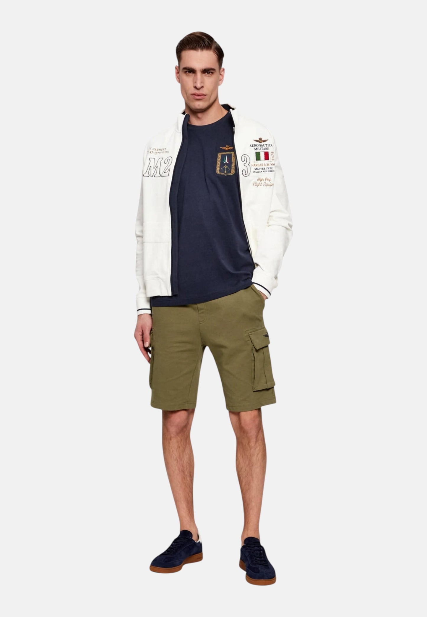 T-Shirt Manica Corta Uomo Aeronautica Militare Con Stemma Frecce Tricolori 261TS2534UJ00641