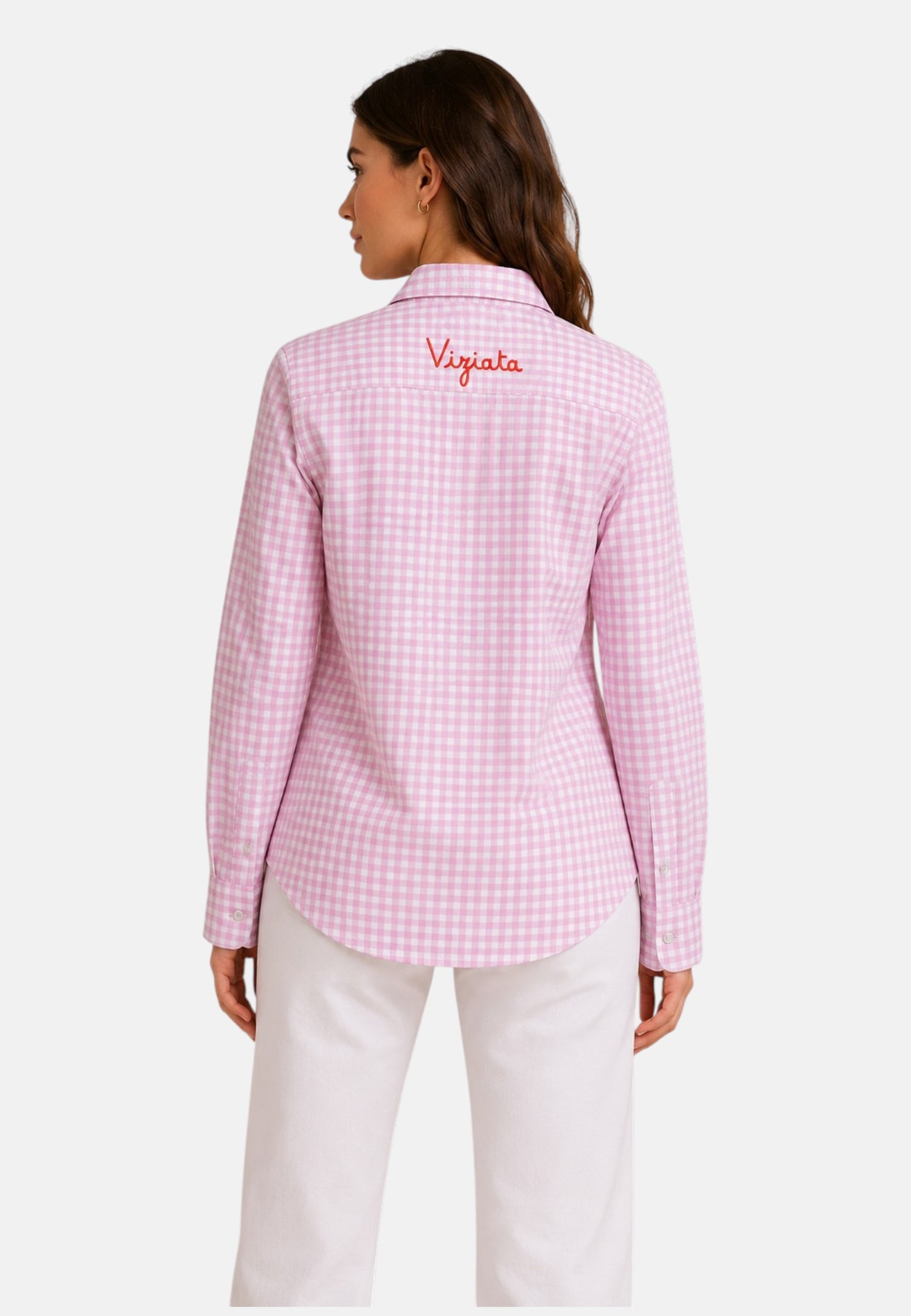 Camicia Manica lunga Donna Mc2 Saint Barth Vichy Viziata Meredith MDH001