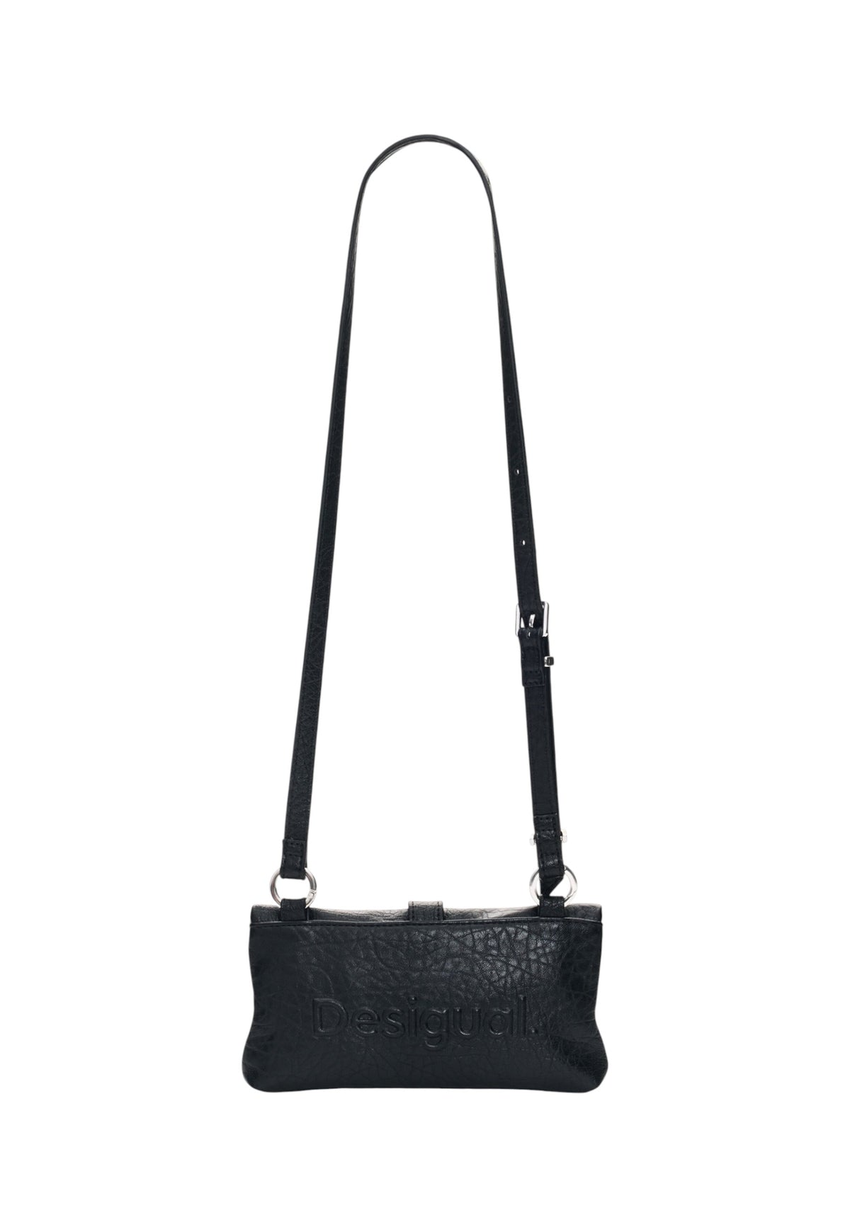 Portafoglio Con Portamonete Donna Desigual  Mone Half Logo Clutch Micro Black 26WAYP03