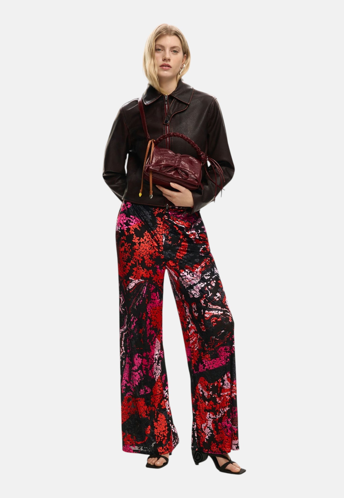 Borsa A Spalla Donna Desigual  Bag Rodio Naron Mini Flap Burgundy 26SAXP91