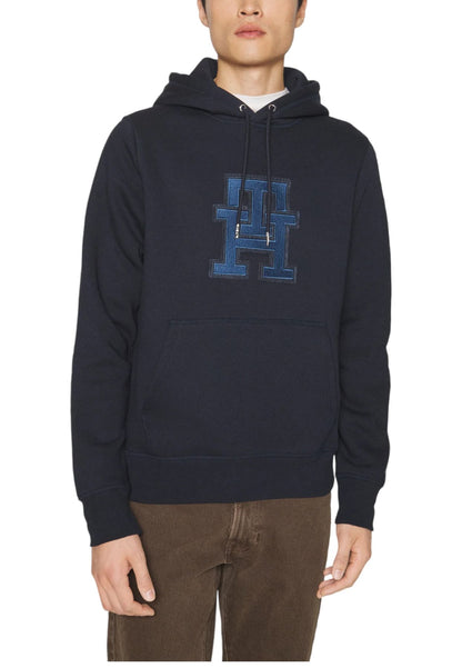 Felpa Con Cappuccio Uomo Tommy Hilfiger  Monogram Applique MW0MW32702