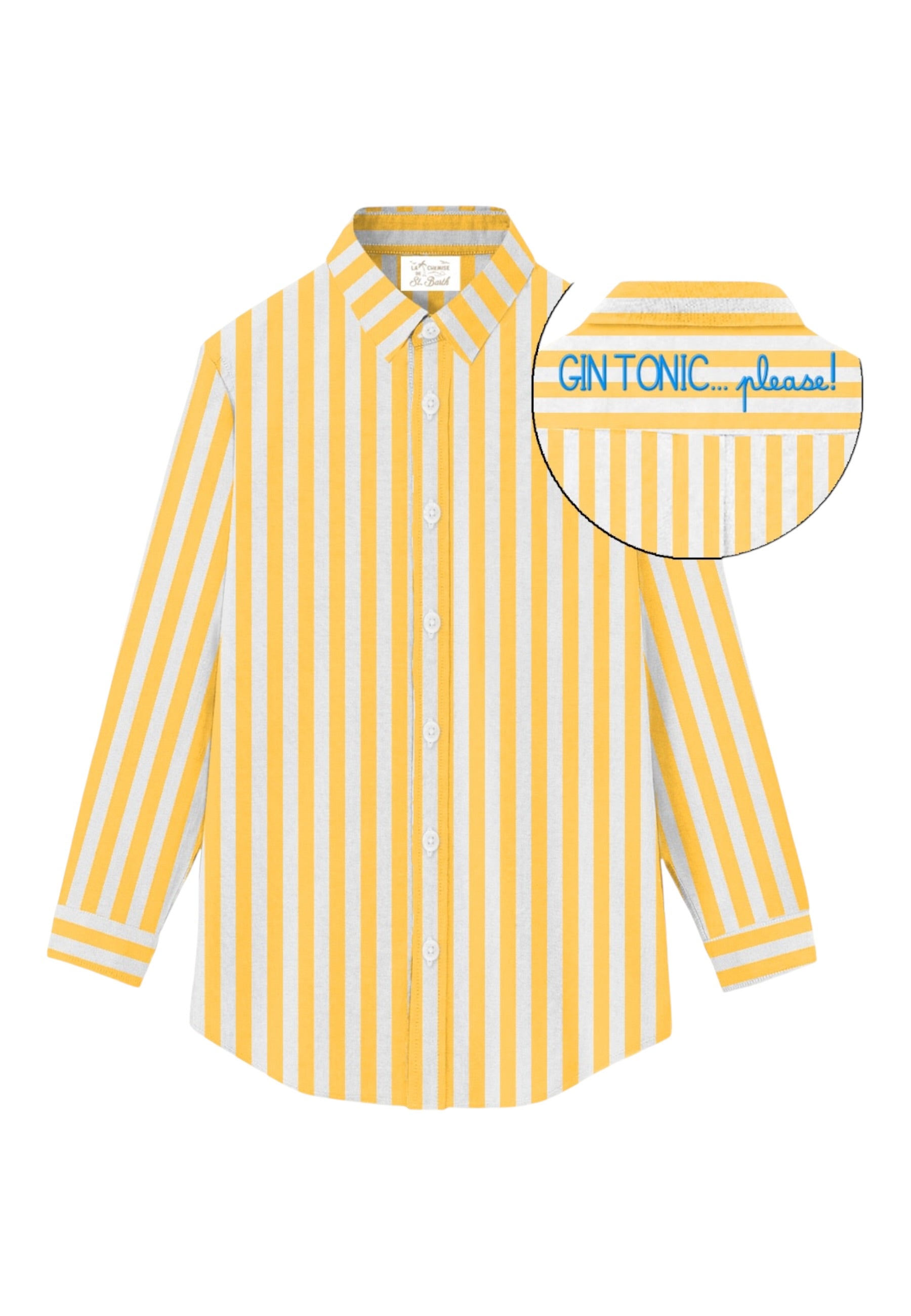 Camicia Manica lunga Donna Mc2 Saint Barth Stripes Mid V Gin Brigitte BRIG001