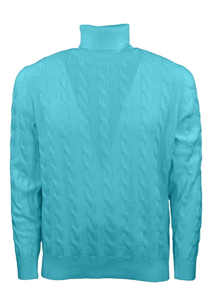 Maglione Collo Alto Uomo Cashmere Company Dolcevita Trecce F.7 IU204715