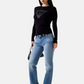 Maglione A Girocollo Donna Guess Logo triangolo Katie W6YR28Z0976