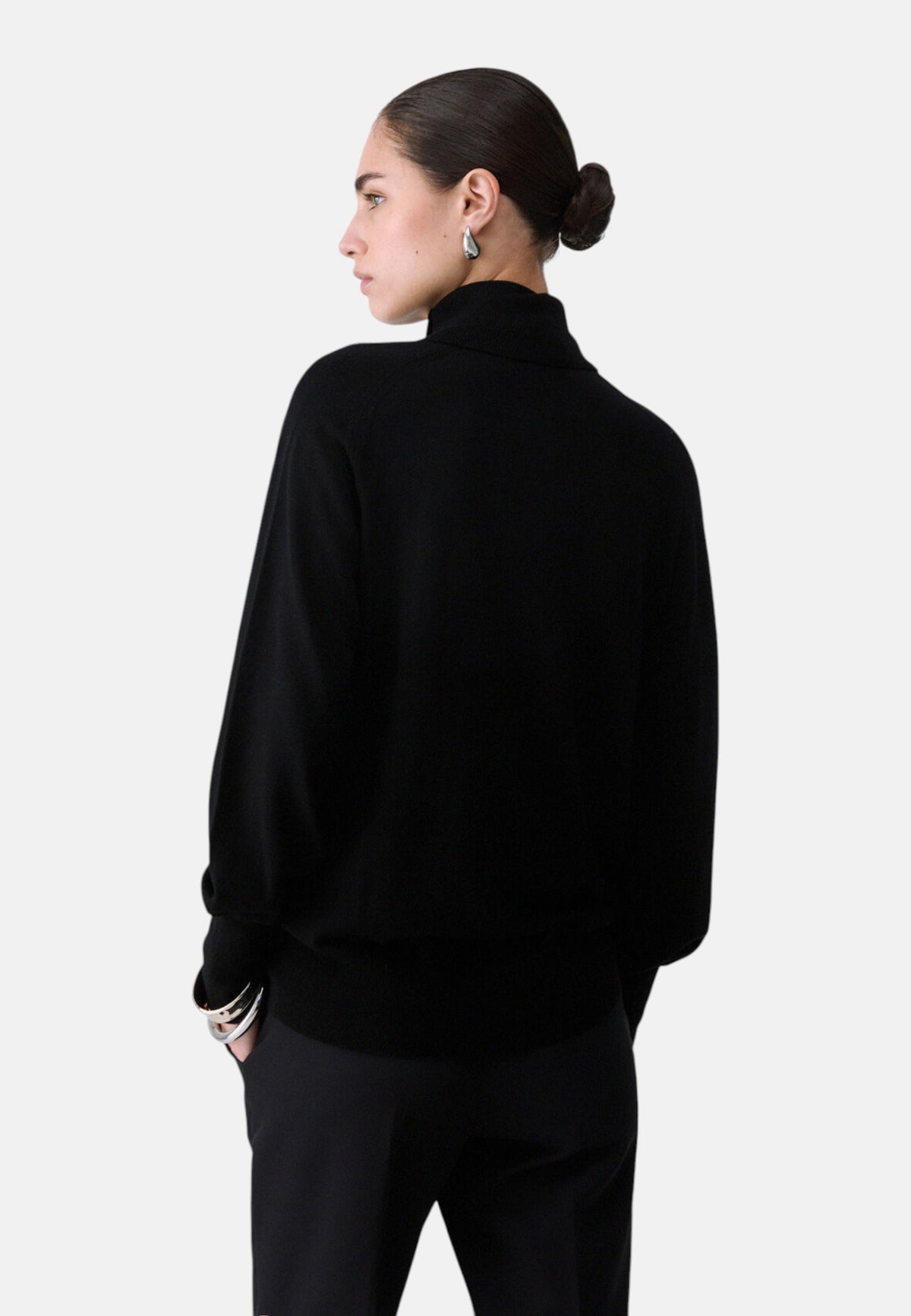 Maglia Collo Alto Donna Liu Jo Manche Raglan Con Bracciale  CF6039MA82O