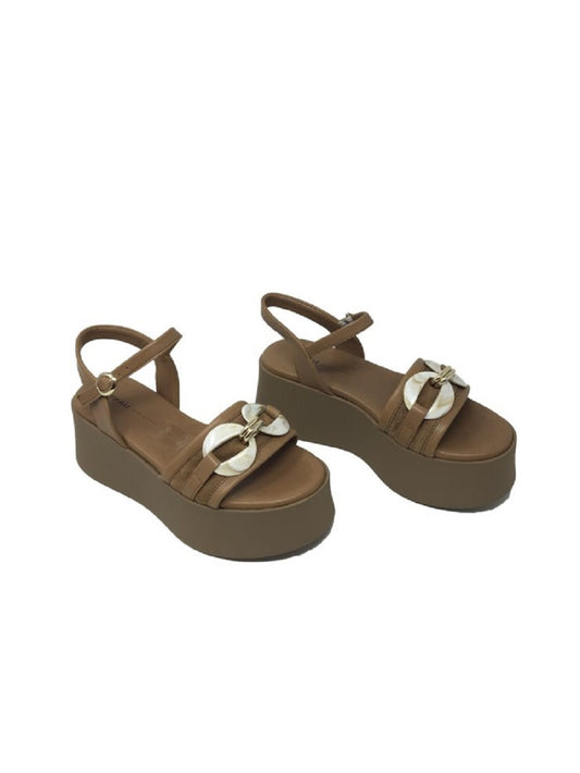 Sandali Con Zeppa Donna Frau   88B5