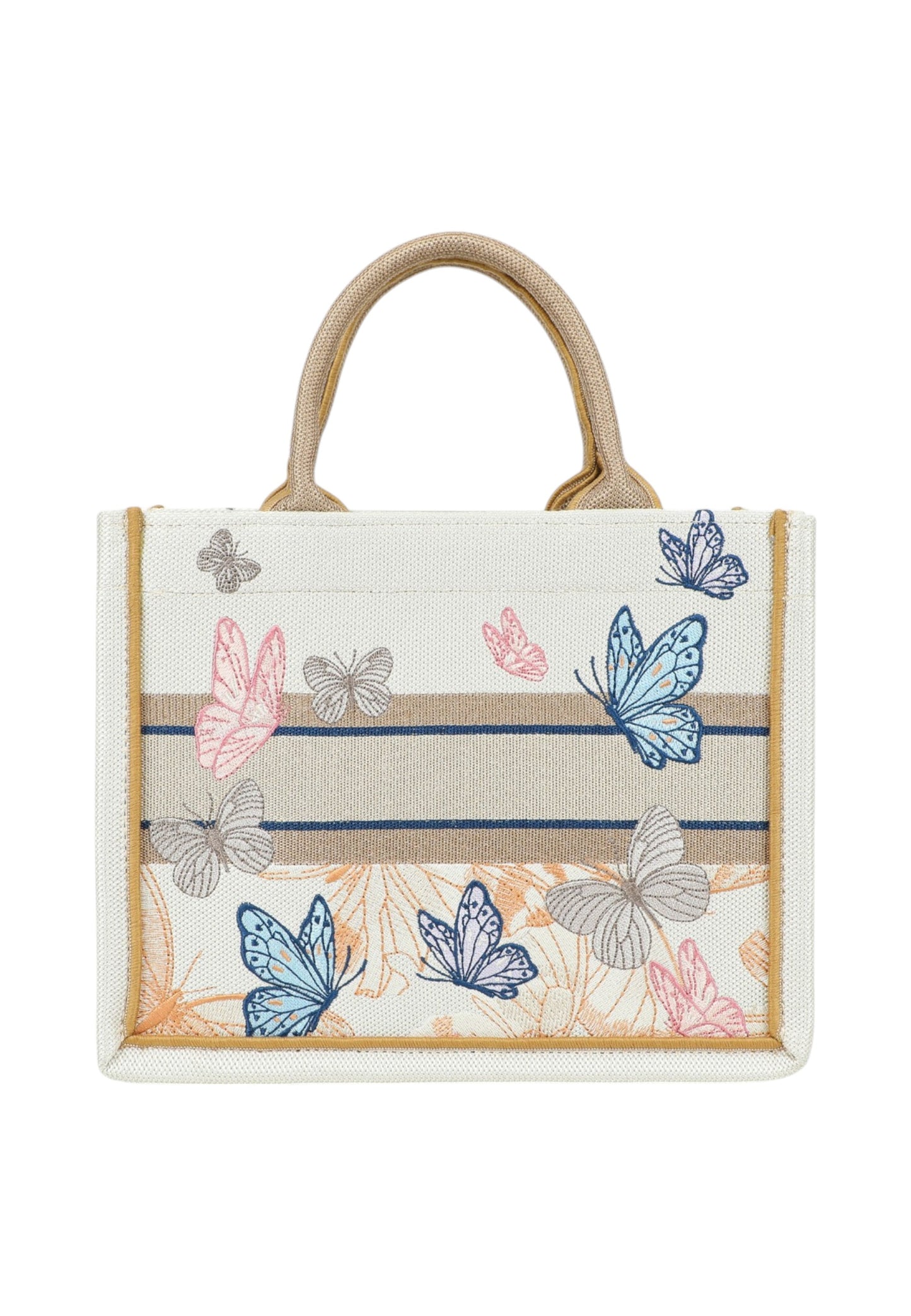 Borsa A Mano Donna Braccialini Tote Medium In Tessuto Con Ricami Esclusivi Queen B18920TY