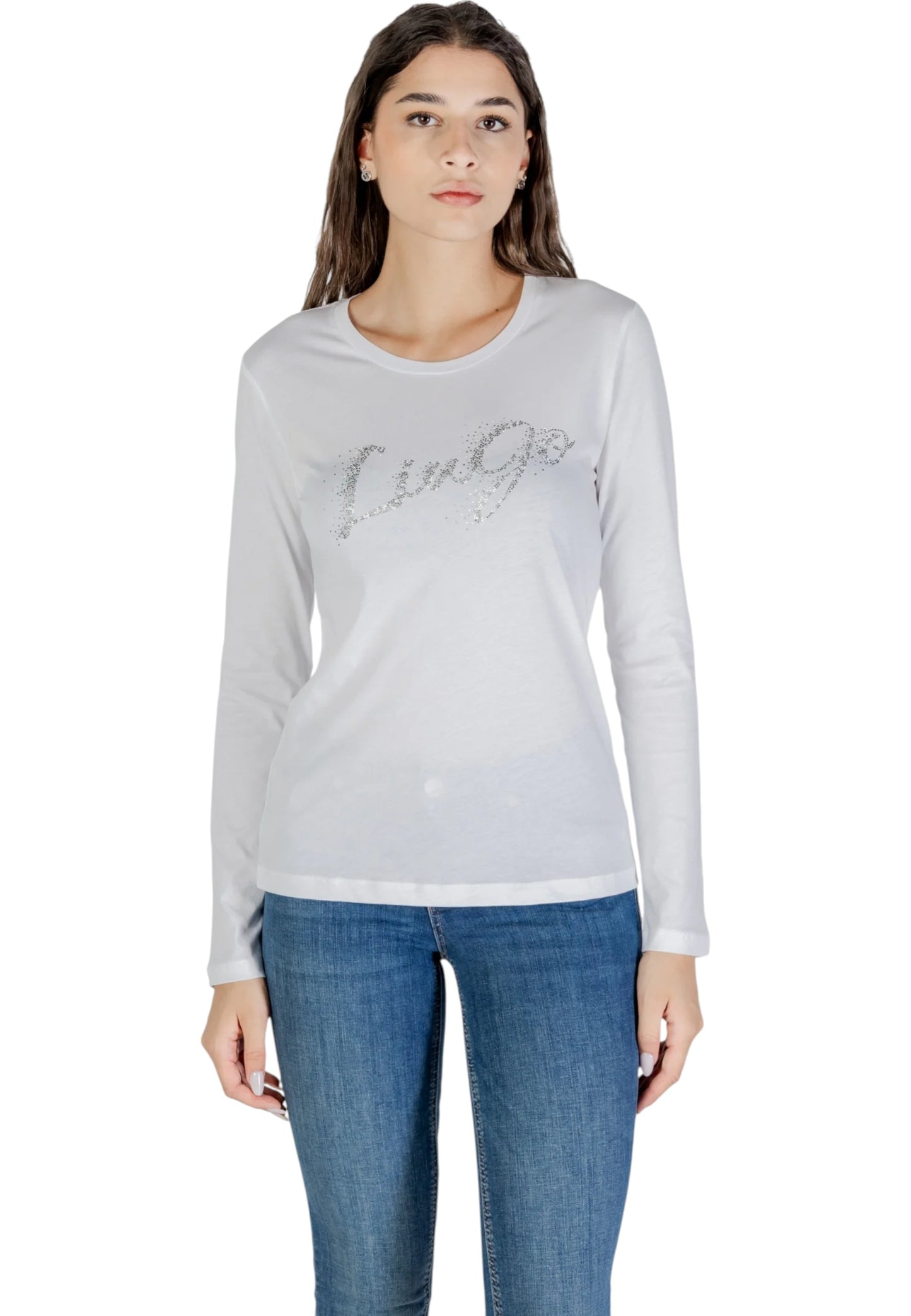 T-Shirt Manica lunga Donna Liu Jo  Faded Liujo Silver UF5283JS923