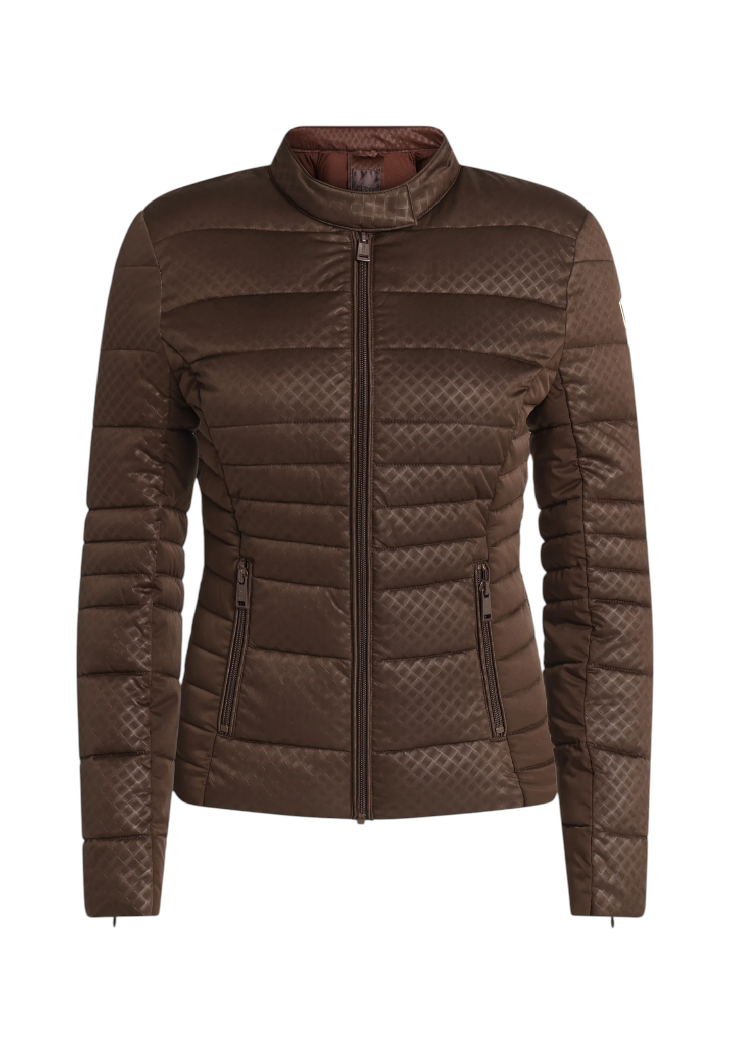 Piumino Corto Donna Guess Logo goffrato New Vona W6YL16W2891