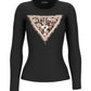 T-Shirt Manica lunga Donna Guess  Leo Triangle W6RI33J1314