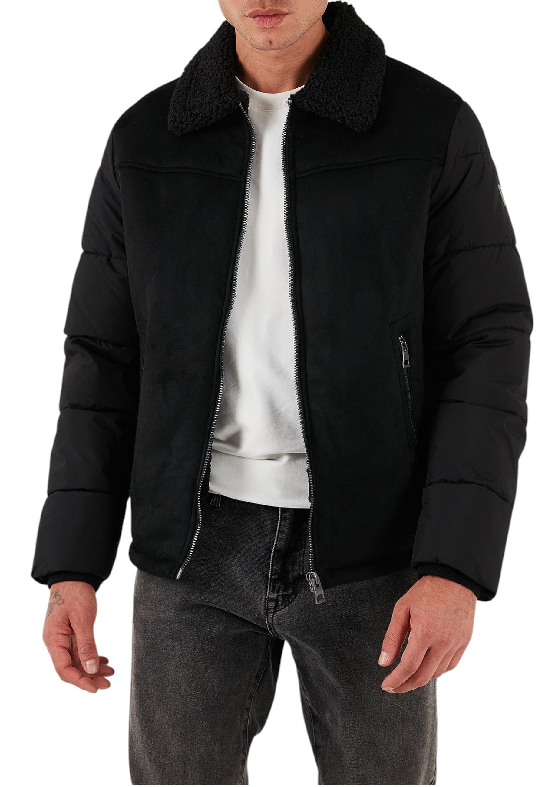 Piumino  Uomo Guess  Shearling Puffa M5BL79W2292