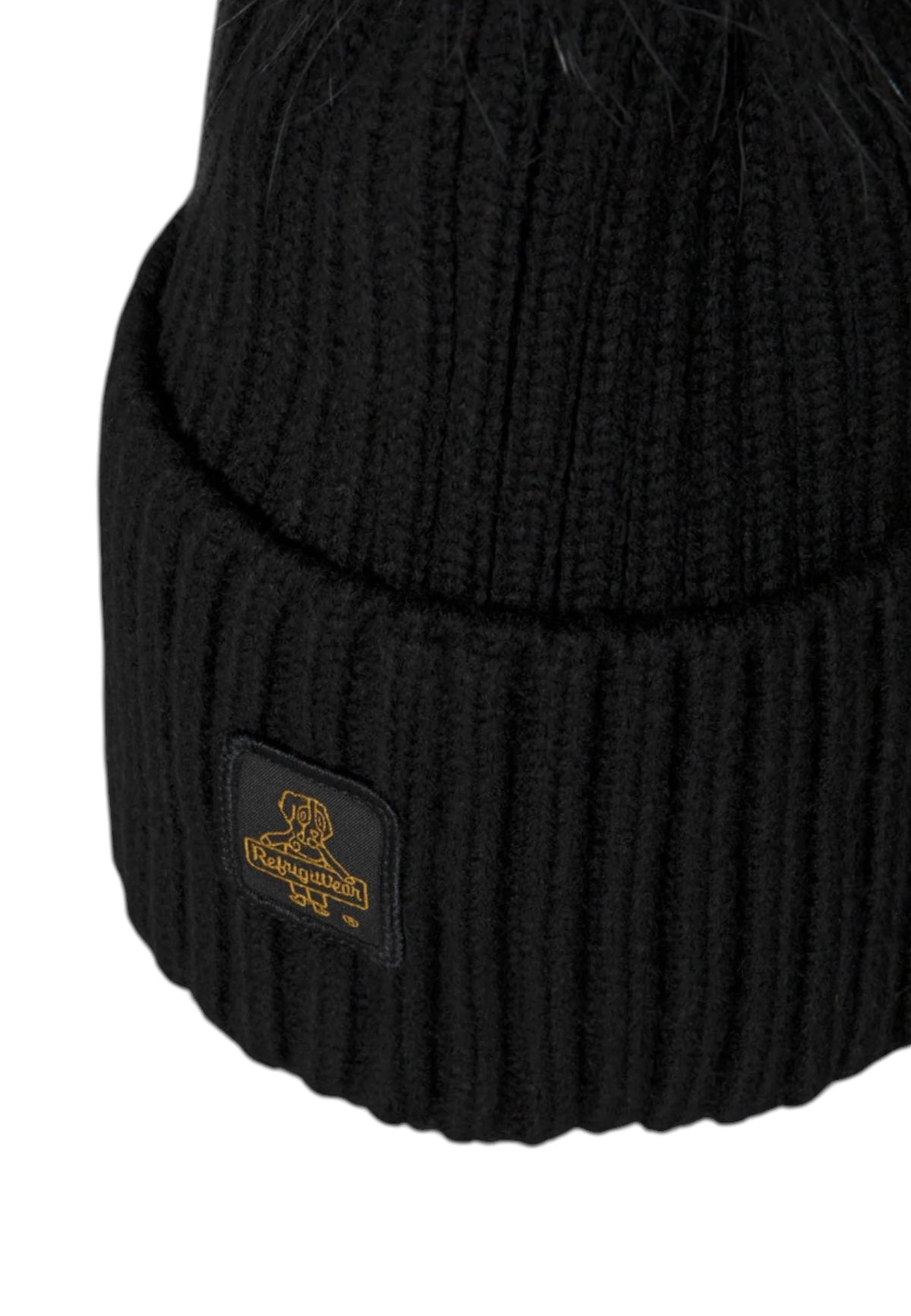 Berretto  Unisex Refrigiwear Lavorazione a coste, Risvolto, Tessuto leggermente elasticizzato, Caldo e confortevole, Pompon in pelliccia, Patch logo ricamata Snowflake Hat 26AIRA0B05508MA9083