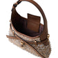 Borsa A Spalla Donna Borbonese Hobo Mini In Tessuto Boucle' Con Tracolla Halo 910103710375