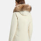 Parka Invernale Donna Woolrich Regular Fit, Imbottito In Piuma, Tessuto Urban Touch, Idrorepellente, Resistente Al Vento, Cappuccio Con Pelliccia Removibile, Lunghezza Al Ginocchio, Tasche Con Patta Luxury Arctic Raccoon CFWWOU0652FBUT3128