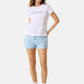 T-Shirt Manica Corta Donna Guess Crop Gj Print Star W6GIC5K8HM0