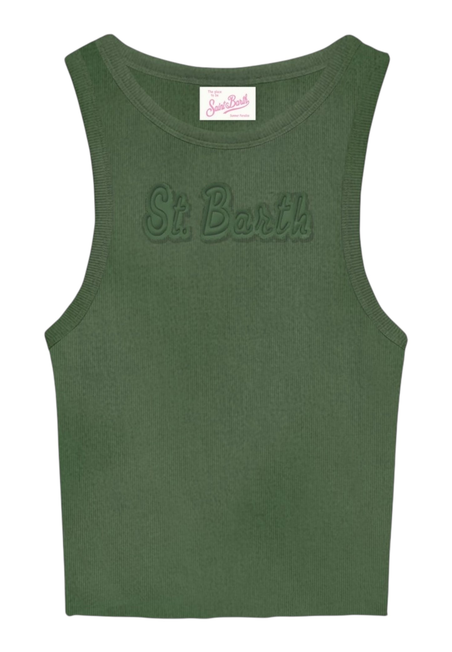 Canotta  Donna Mc2 Saint Barth Rib St Barth Patch Ada Vintage AAD002