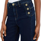 Jeans Flare Fit Donna Liu Jo Bottom Up Vita Alta Button UF5090D0264
