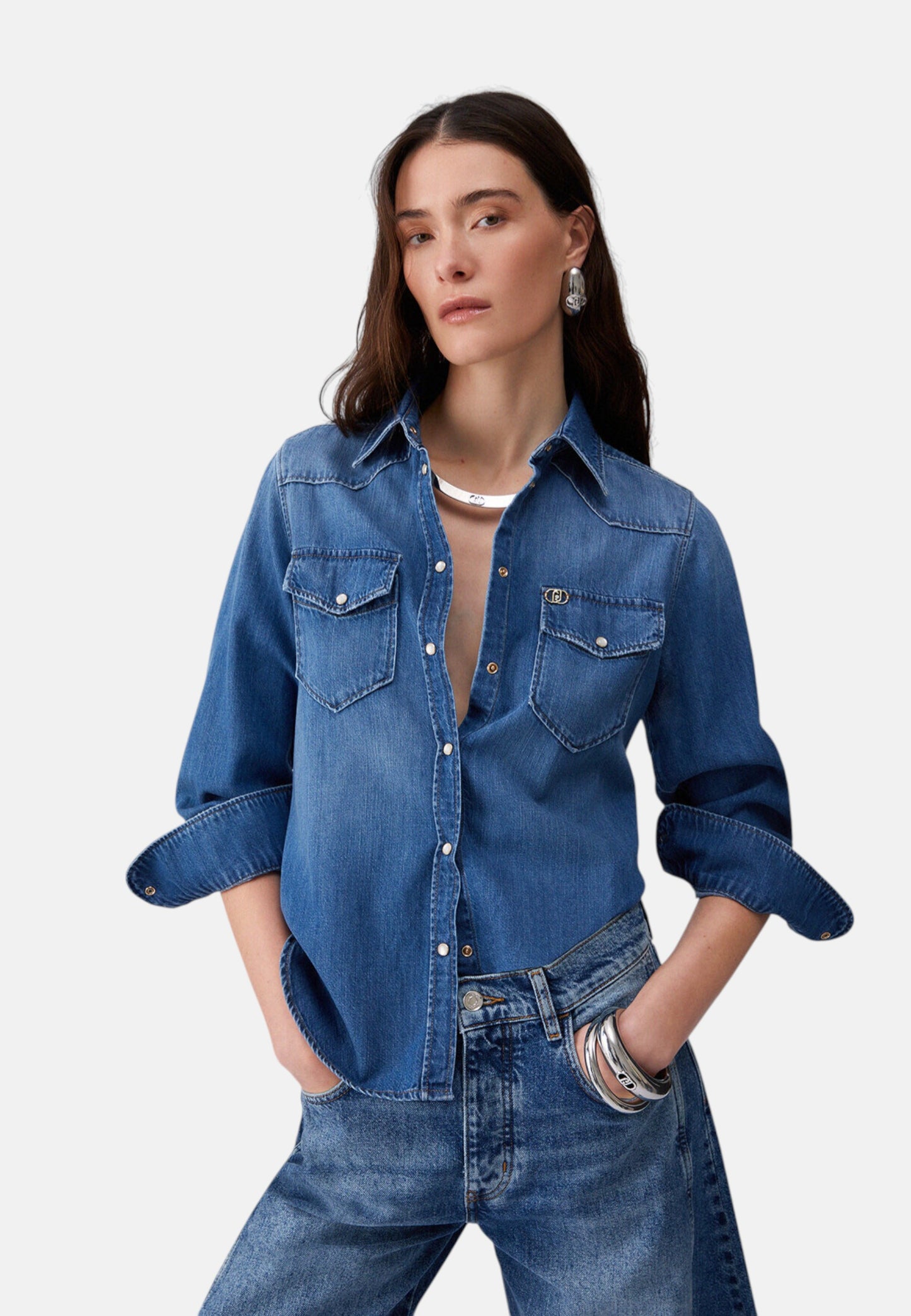 Camicia Manica lunga Donna Liu Jo In Denim  UA6339D4851