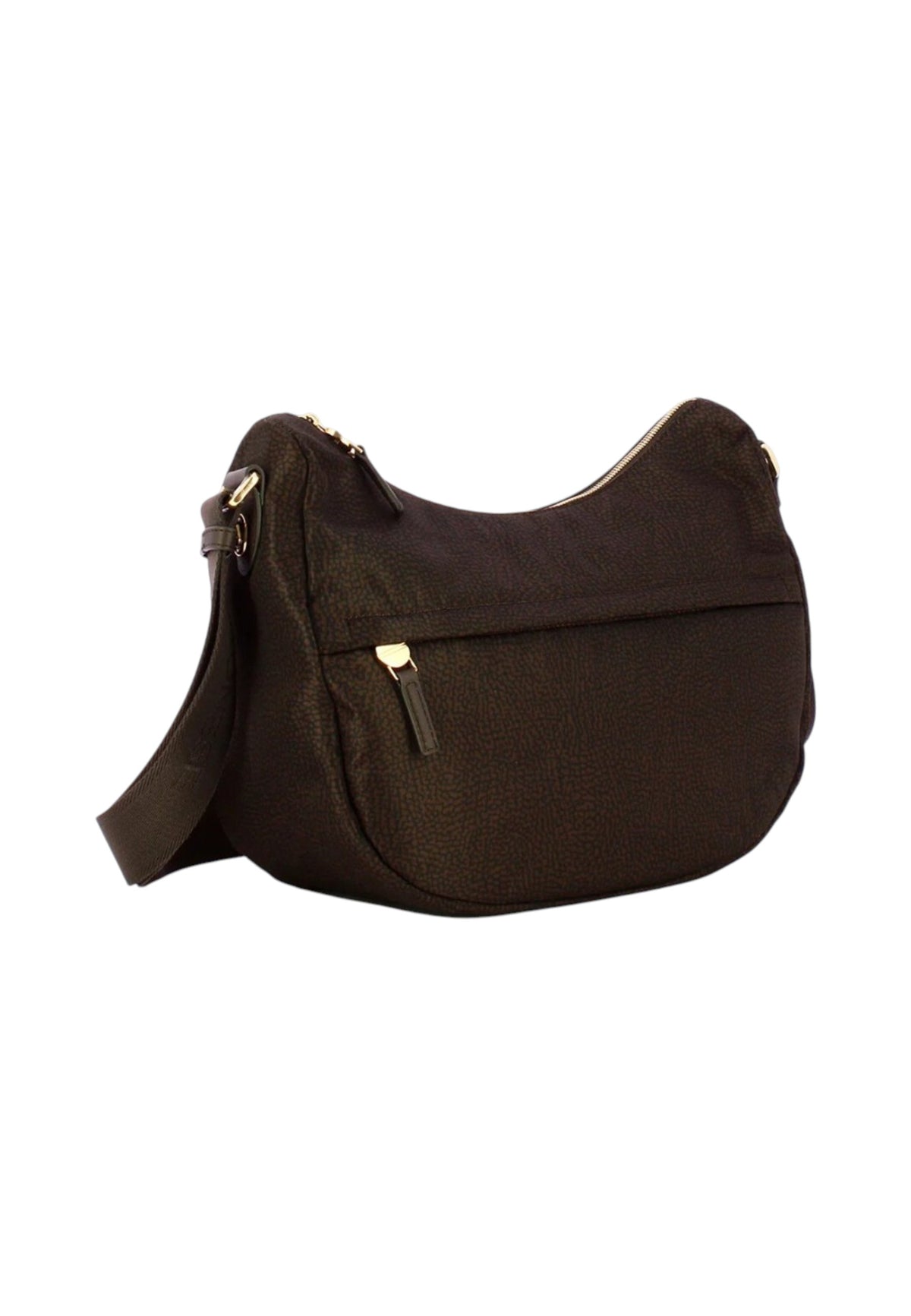 Borsa A Tracolla Donna Borbonese Formato middle, Tessuto riciclato, Stampa OP B-Club 91010340X95