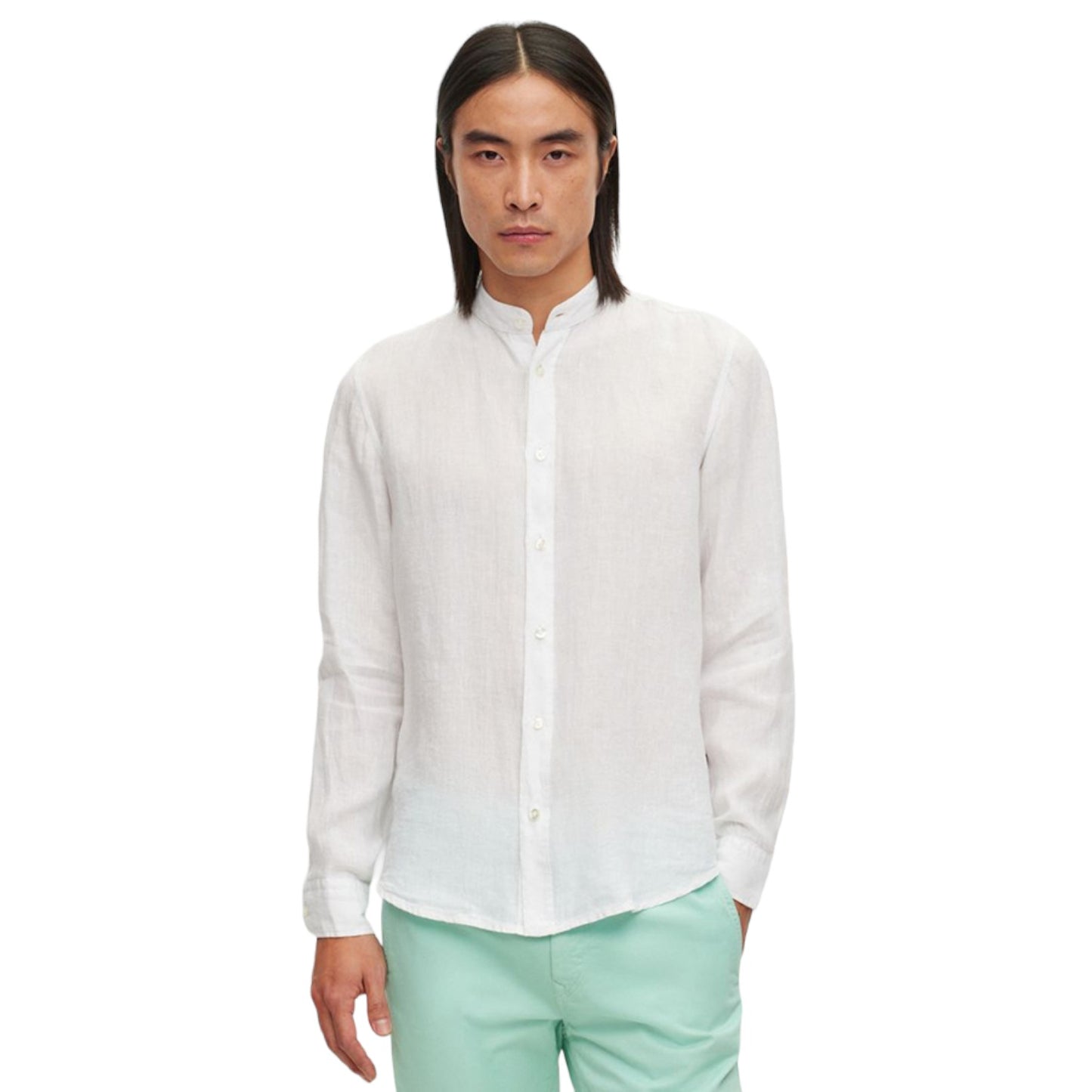 Camicia Manica lunga Uomo Boss Regular Fit Collo Coreana Race 50489339