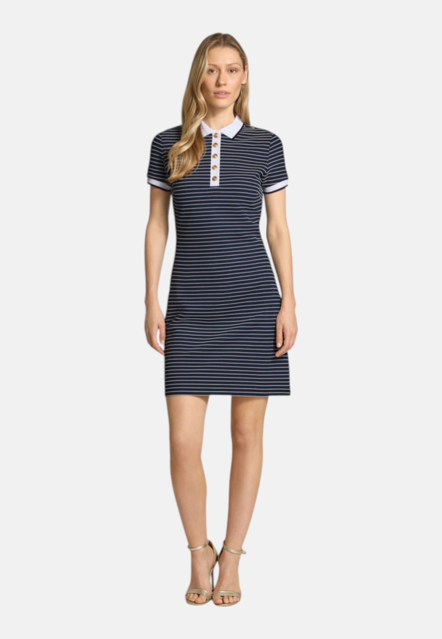Vestito Midi Donna Guess Polo Striped Alphonsine W6GK14K2948
