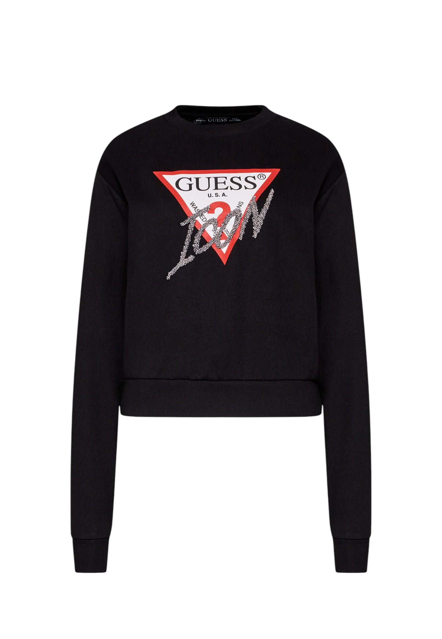 Felpa A Girocollo Donna Guess  Love Triangle