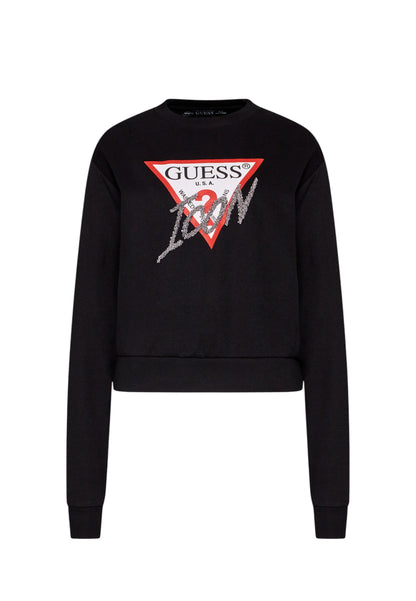 Felpa A Girocollo Donna Guess  Love Triangle