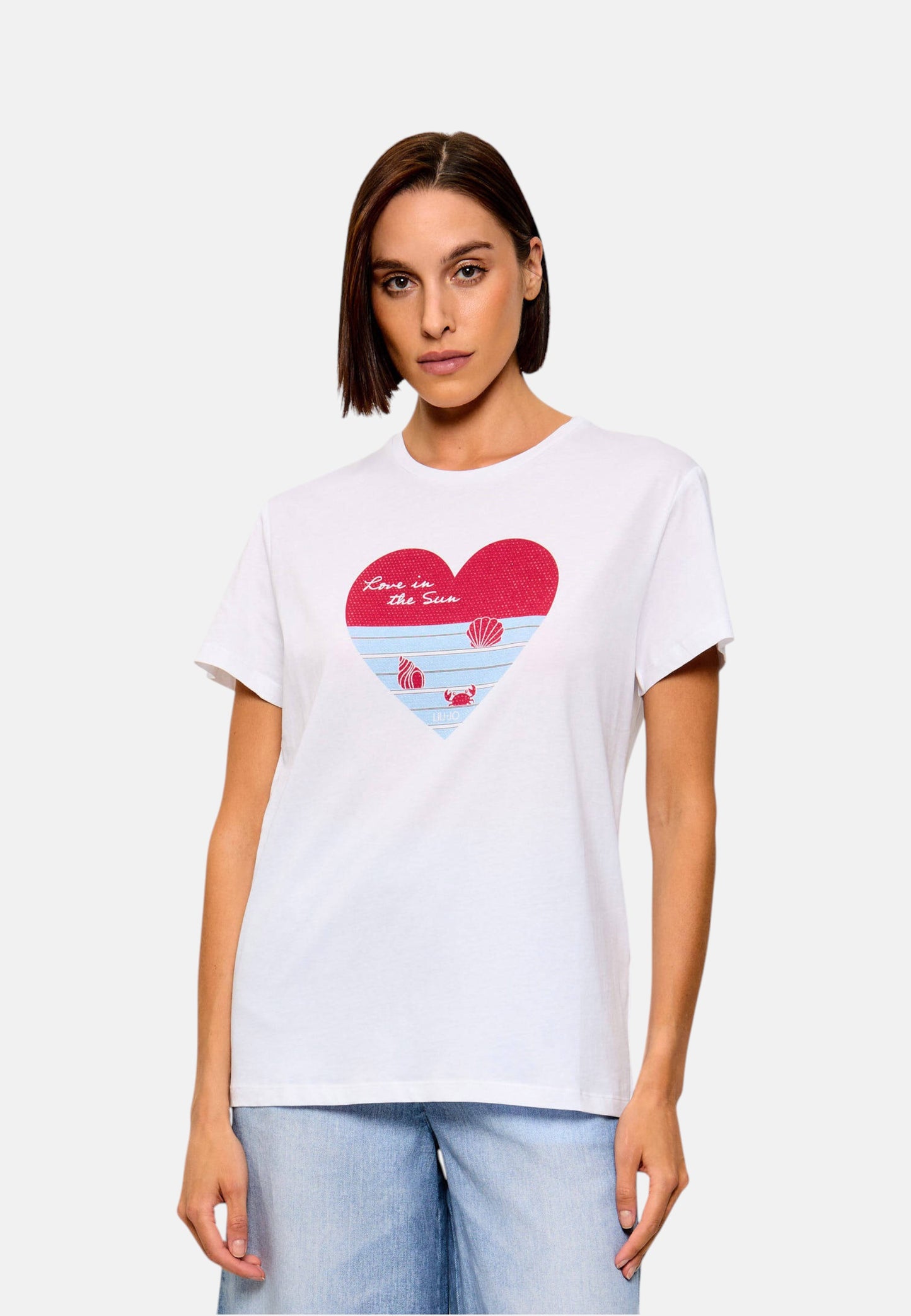 T-Shirt Manica Corta Donna Liu Jo Love In The Sun Eco Line WA6502JS923