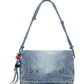Borsa A Spalla Donna Desigual  Half Logo Denim Venecia 4.0 26SAXD28