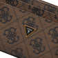 Portafoglio Con Portacarte Uomo Guess Bifold Top Zip Milano SMMALOLEA03