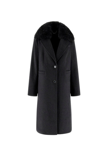 Cappotto  Donna Guess Con Collo In Eco Pelliccia Karole W5BL19W2642