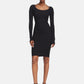 Vestito Corto Donna Guess In Maglia, Manica lunga Meghan W6YK33Z0968