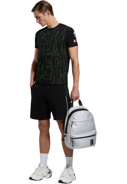 T-Shirt Manica Corta Uomo Bikkembergs Stampa Optical
