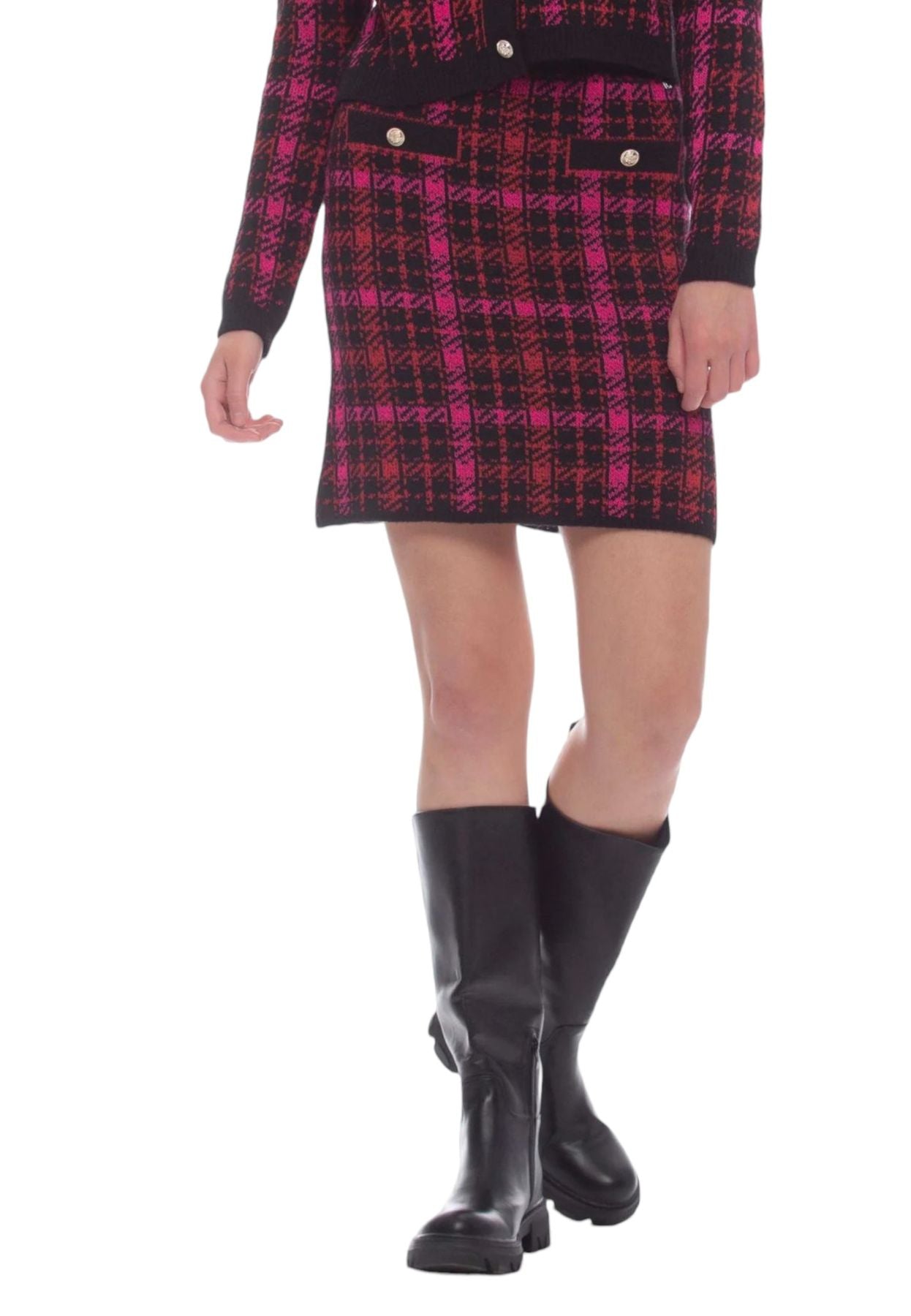 Gonna Corta Donna Kocca In Maglia Akgor A23PGO0664ABFA0000