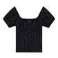 Blusa Manica Corta Donna Guess Pois Gj Pleated Button Up W6GHC6WO951