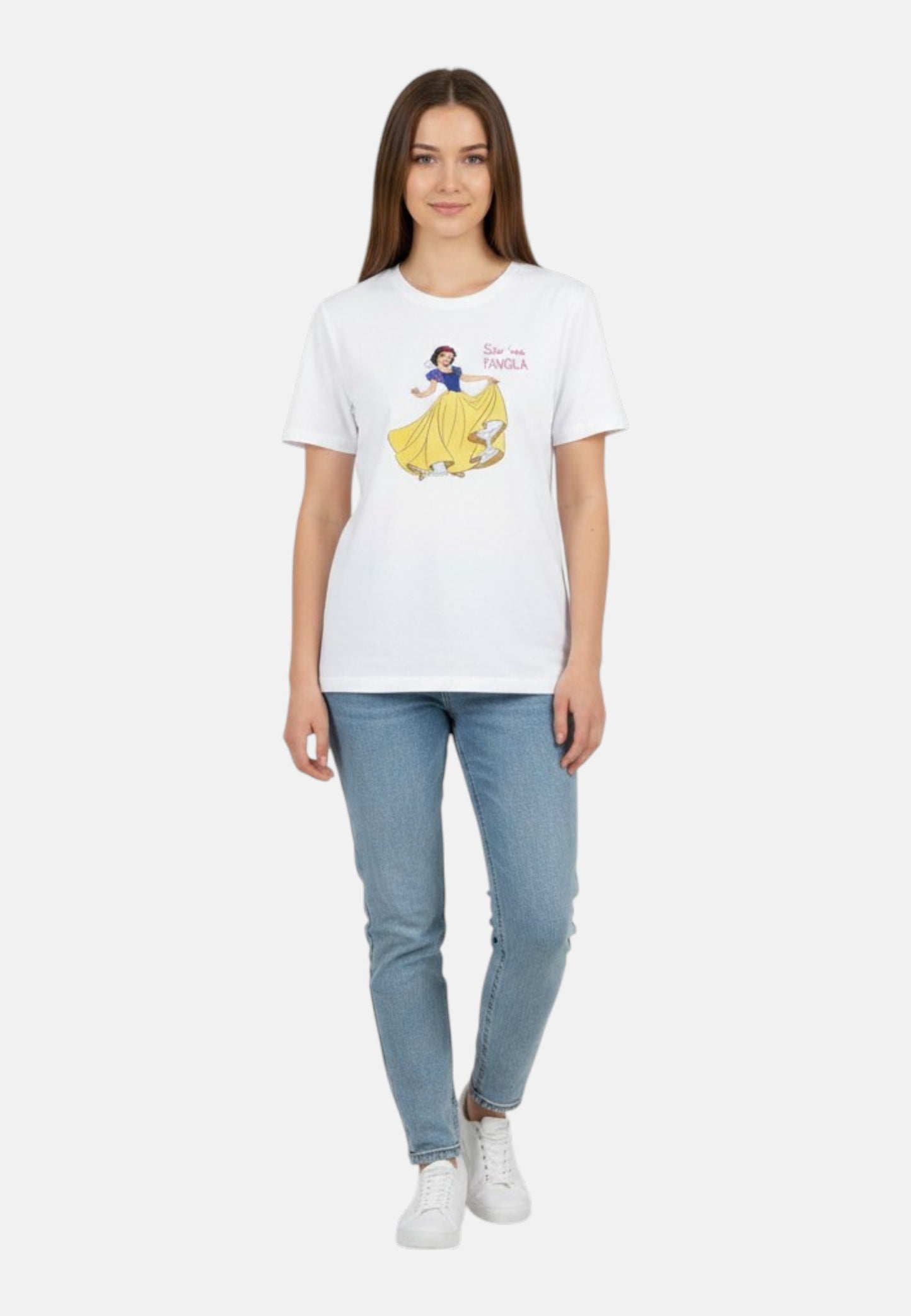 T-Shirt Manica Corta Donna Mc2 Saint Barth Biancaneve Na Favola Emb Emilie EMI0001