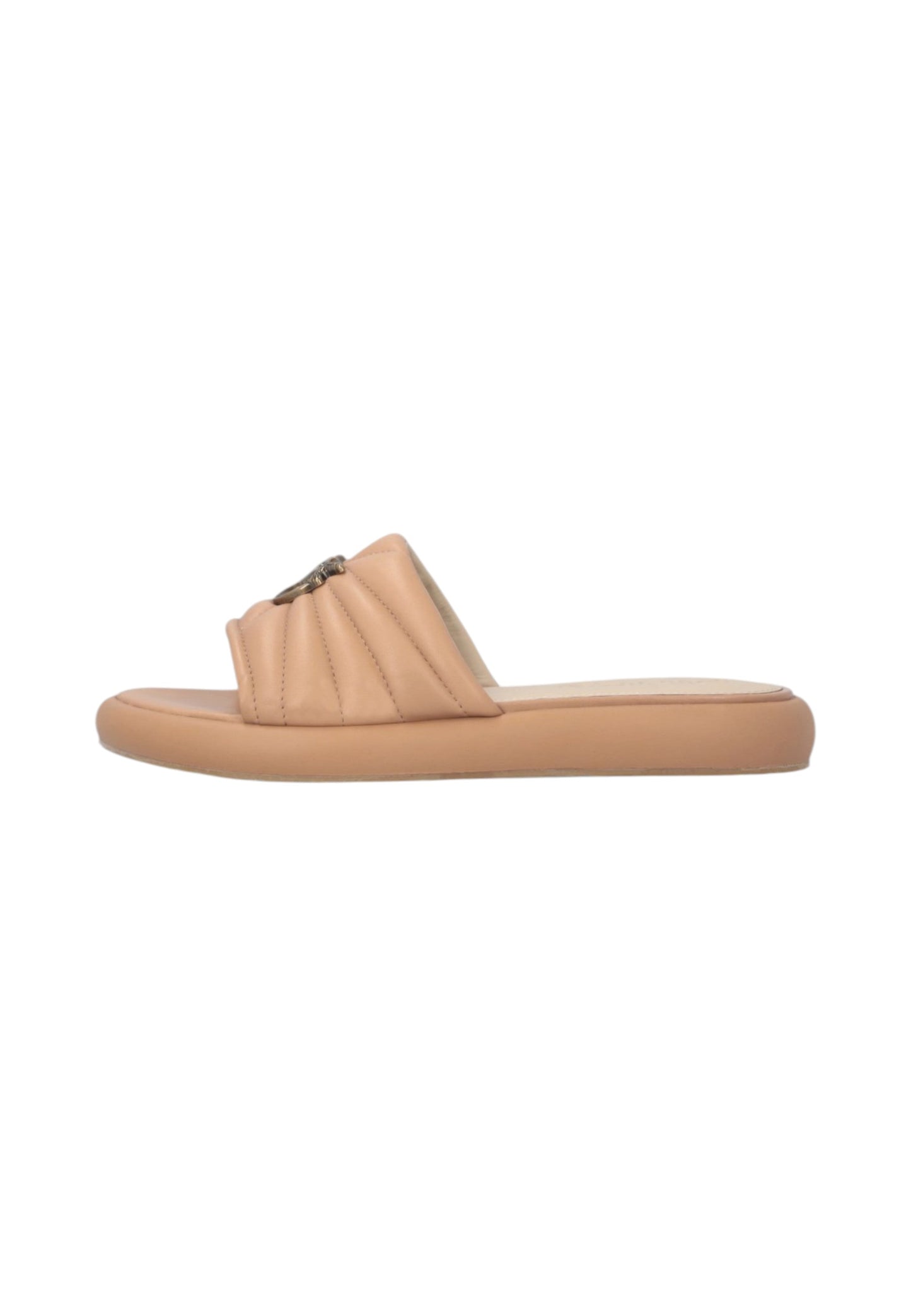 Ciabatte  Donna Pinko In Nappa Trapuntata Con Logo Love Birds Fiona 03 SD0525P003
