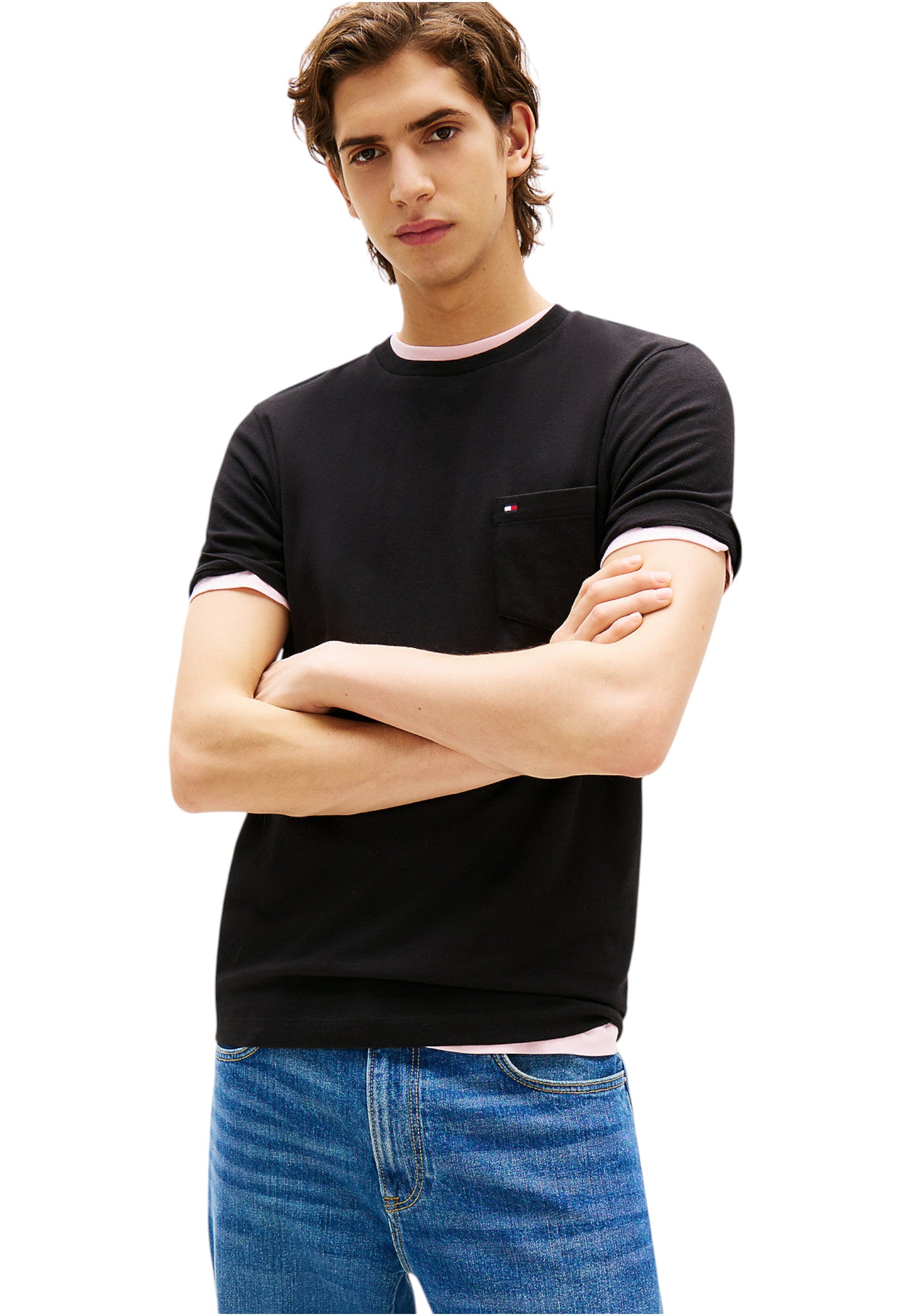 T-Shirt Manica Corta Uomo Tommy Hilfiger  Essential Solid Pock MW0MW37283