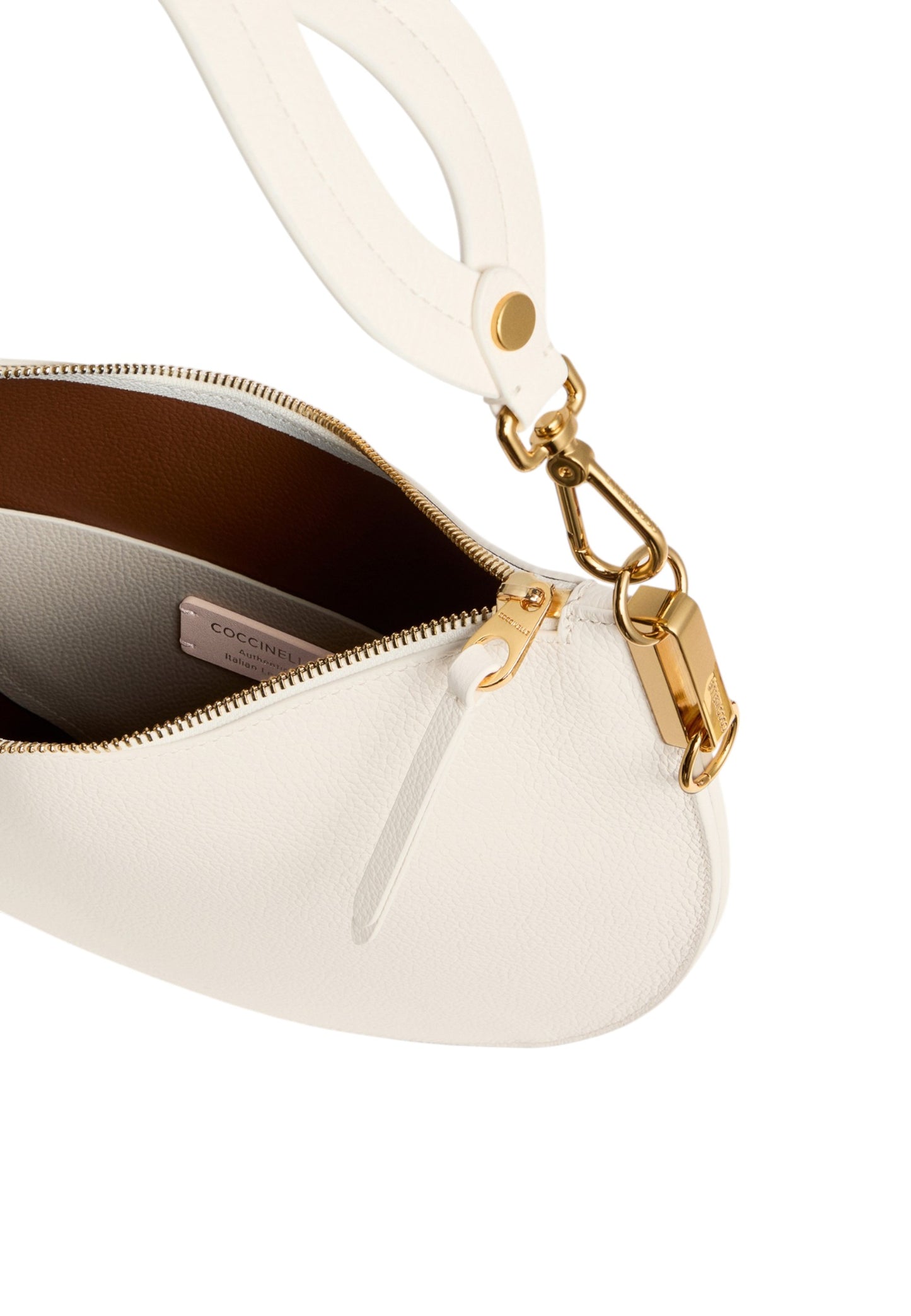 Borsa A Spalla Donna Coccinelle In Pelle Martellata Doppia Coccinelle Sunup Medium E1QKF130201